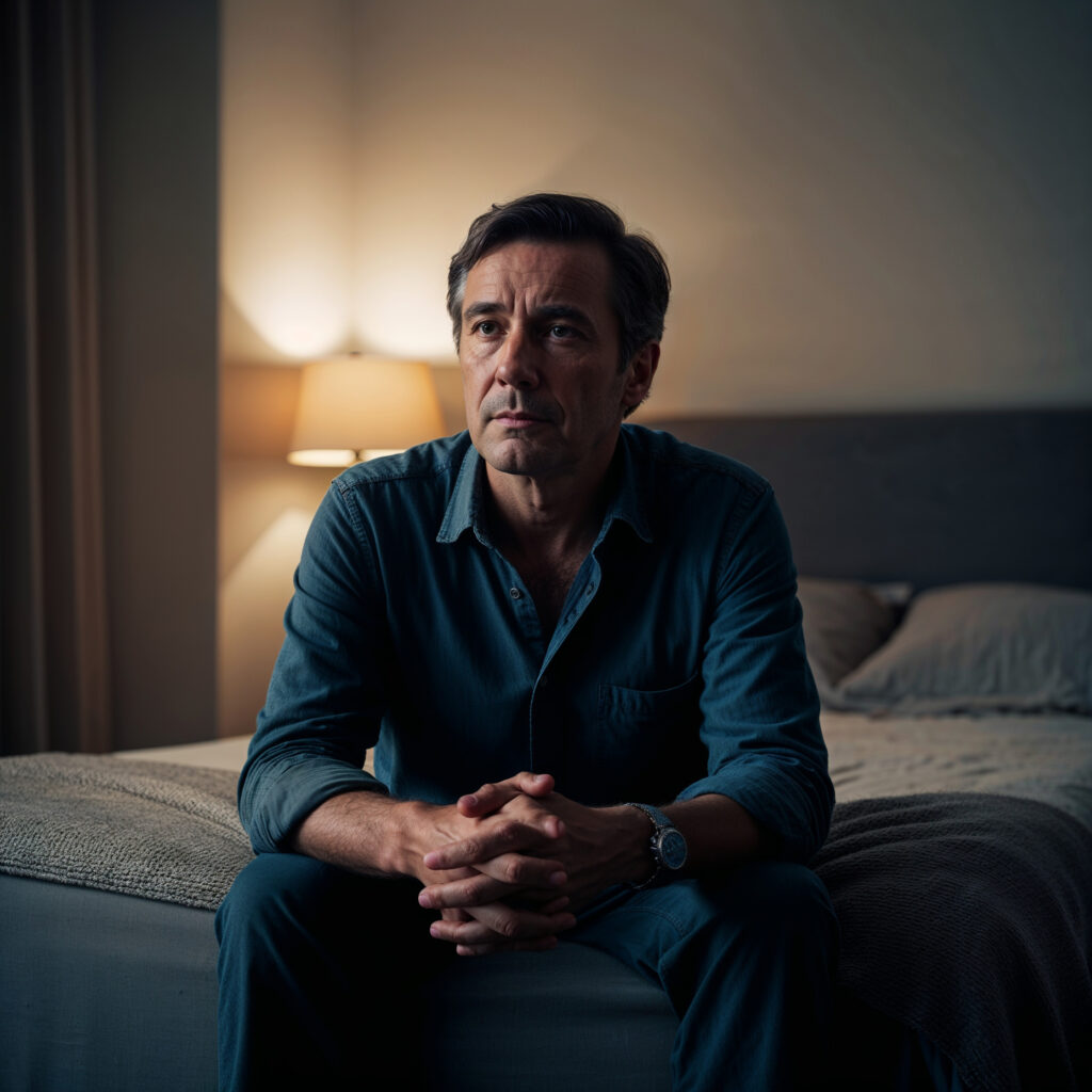 uomo con problemi di erezione